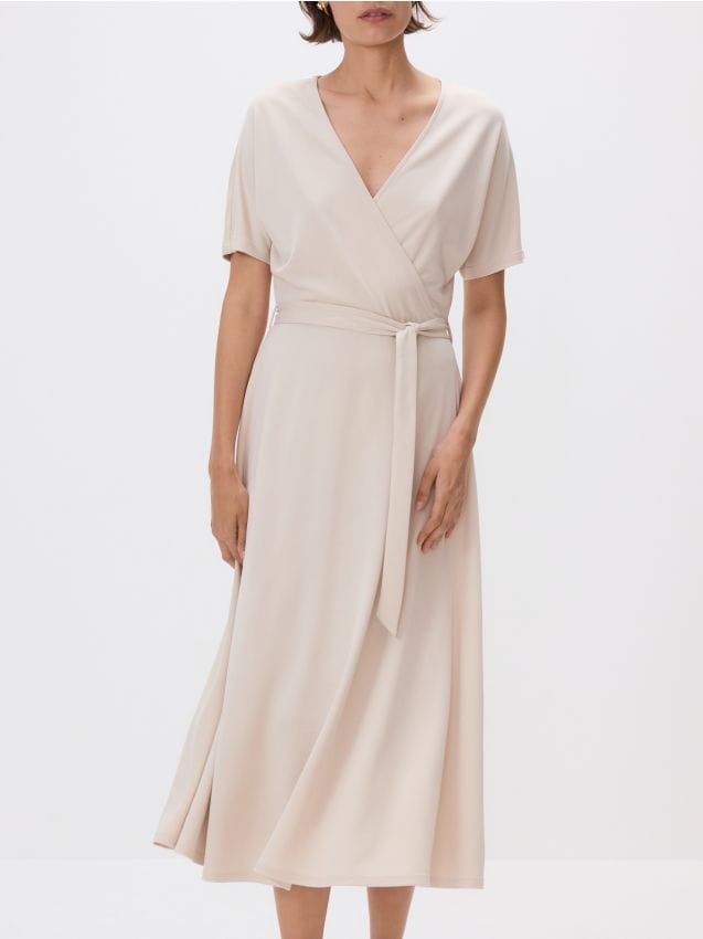 Robe midi en modal majoritaire - RESERVED