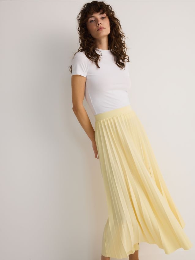 Pleated midi skirt - RESERVED