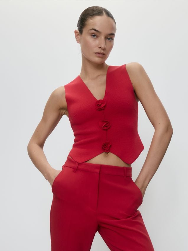 Top with appliques - RESERVED