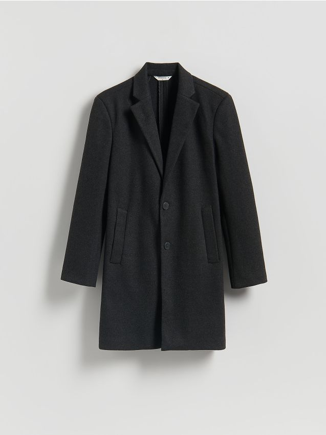 Elegant coat with a collar - RESERVED
