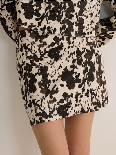 Mini φούστα με animal print