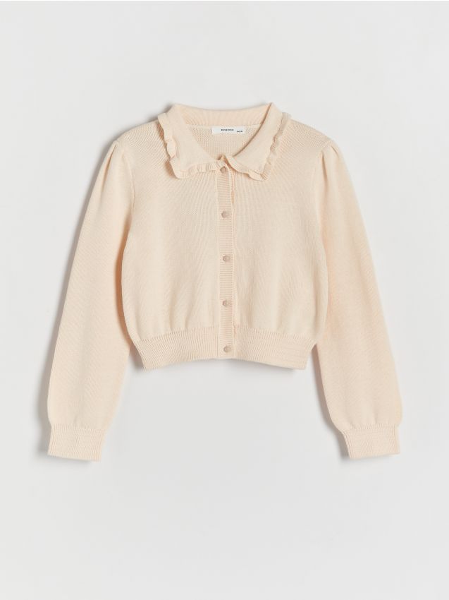 Cardigan with collar - RESERVED