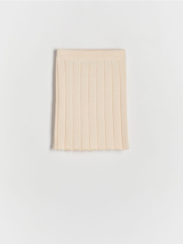 Rib knit jersey skirt - RESERVED