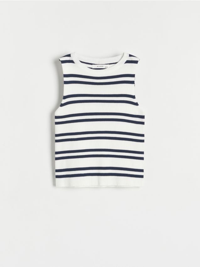 Knitted fabric vest - RESERVED