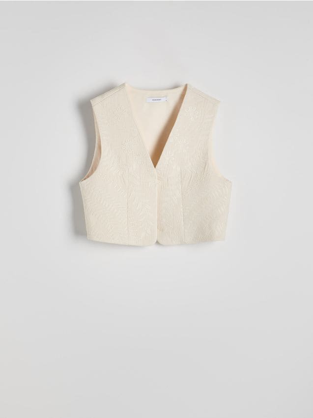Veston en coton avec motif brodé - RESERVED