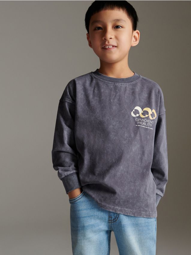 Oversized-Sweatshirt mit Aufdruck - RESERVED