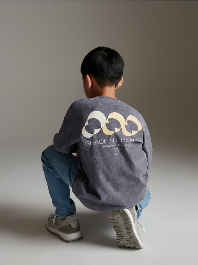 Oversize hoodie with prints - RESERVED