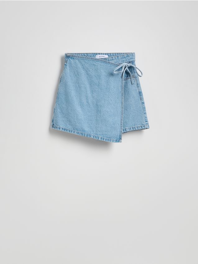 Reserved - Fustă tip tenis din denim - albastru Reserved - Fustă tip tenis din denim - albastru