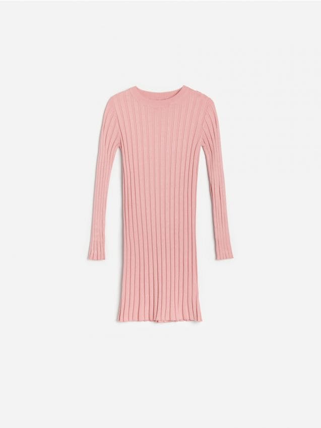 Reserved - rochie din tricot - roz