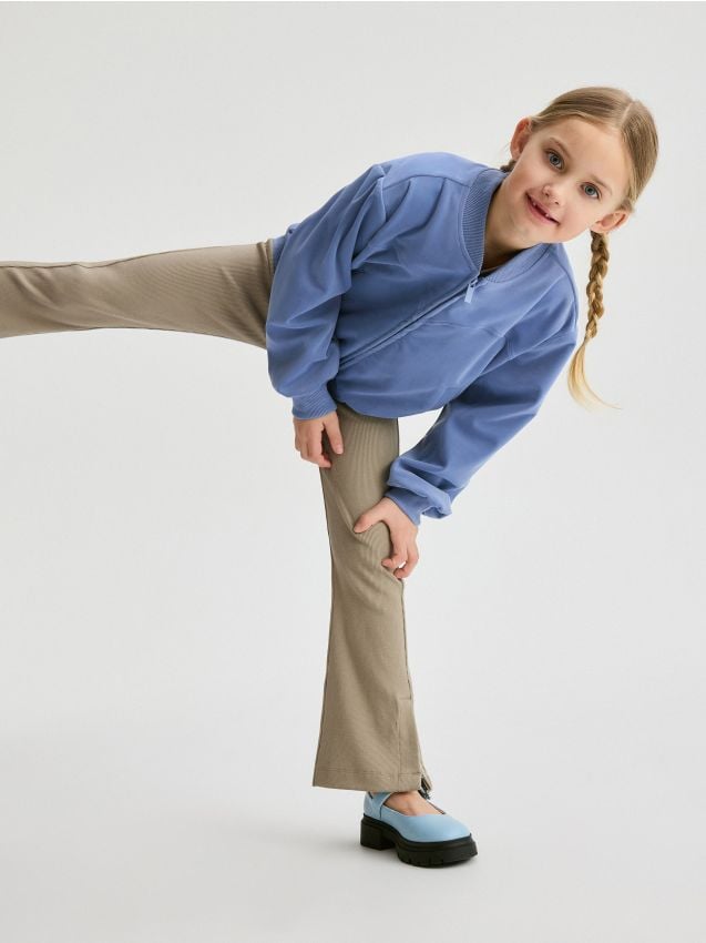 Flare trousers with splits - RESERVED