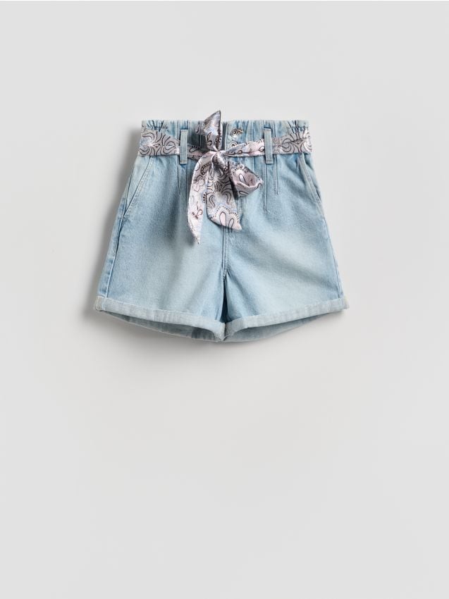 Denim shorts with bandana - RESERVED