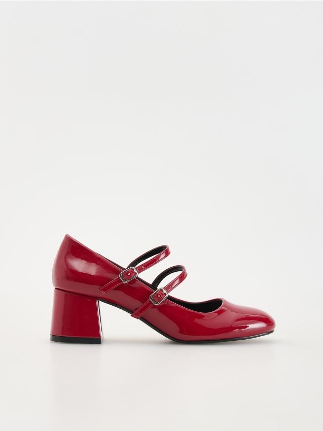 Reserved - LADIES` PUMPS - carmin