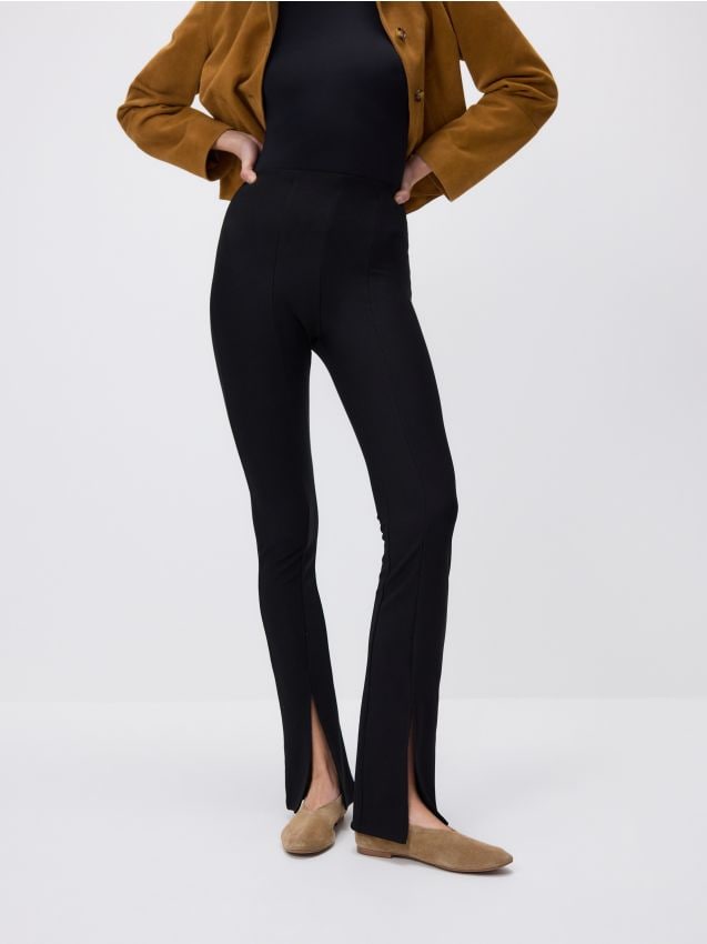 Spodnie bootcut z przeszyciem - RESERVED
