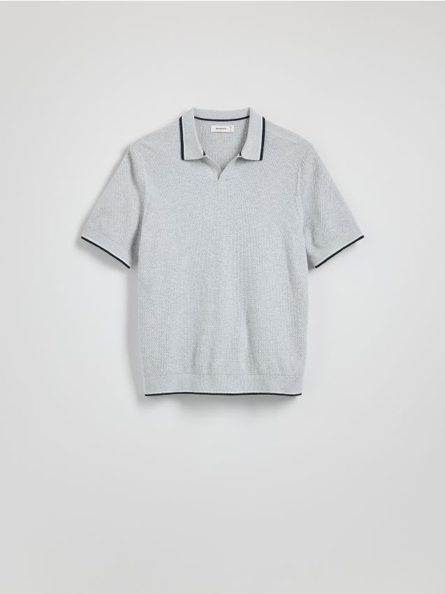 Cotton rich polo jumper - RESERVED
