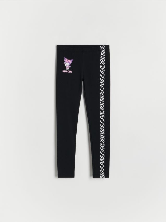 Reserved - GIRLS` TROUSERS - negru