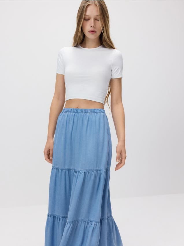 Lyocell maxi skirt - RESERVED