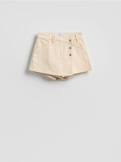Denim skort