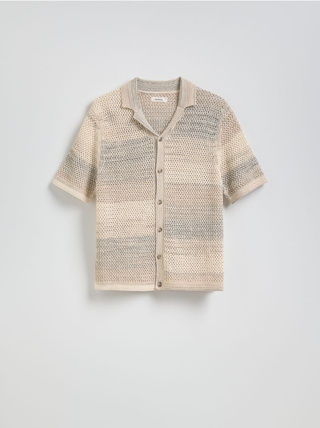 Openwork jumper with short sleeves - RESERVED