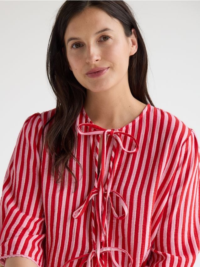 Reserved - LADIES` BLOUSE - roșu