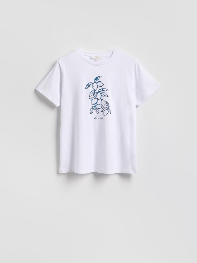 T-shirt en coton imprimé - RESERVED