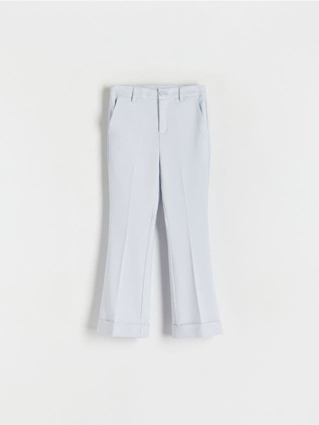 Reserved - pantaloni flare eleganţi - albastru-pal