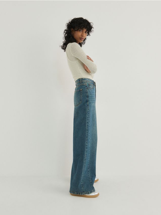 Wide leg jeans - RESERVED