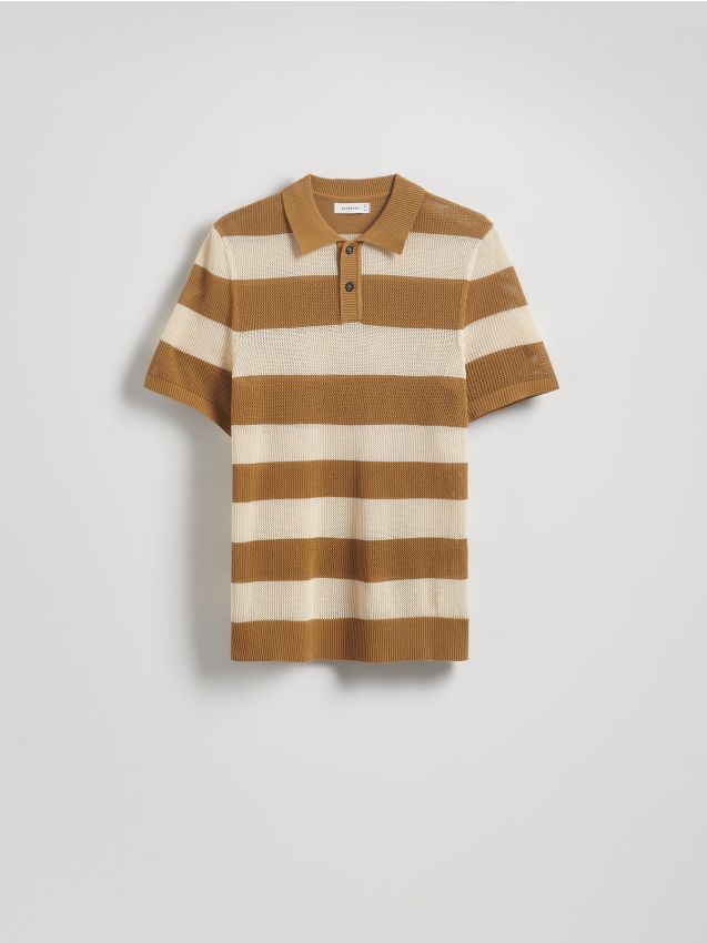 Pull ajouré façon polo - RESERVED