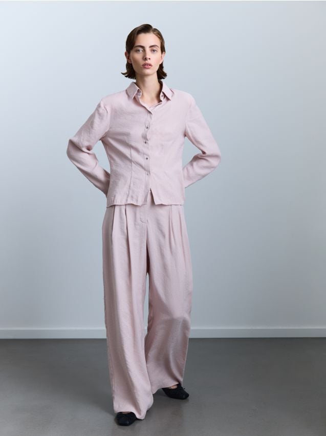 Loose modal blend trousers - RESERVED