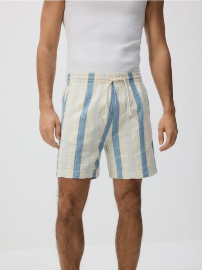 Jogger-Shorts aus Baumwolle