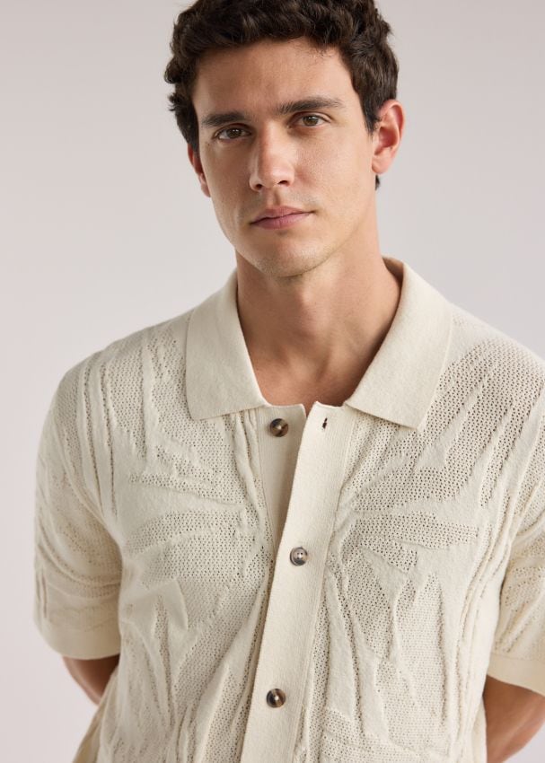 Openwork jumper with short sleeves - RESERVED