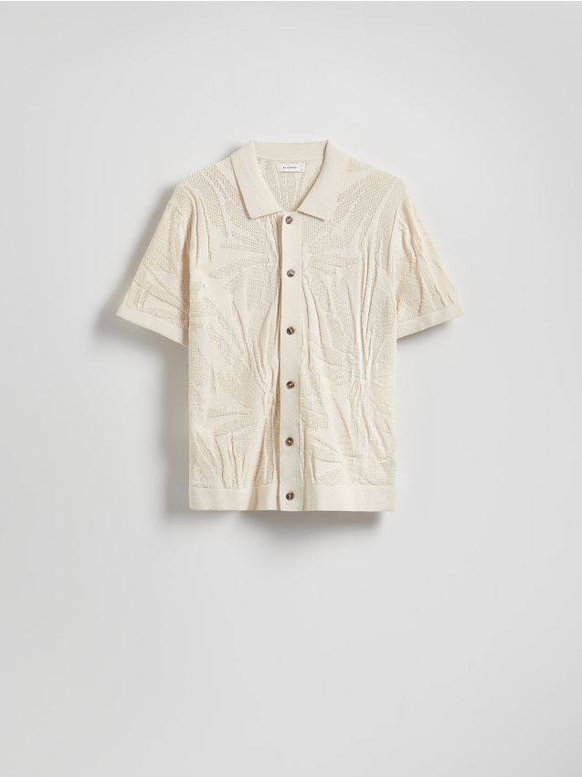 Openwork jumper with short sleeves - RESERVED