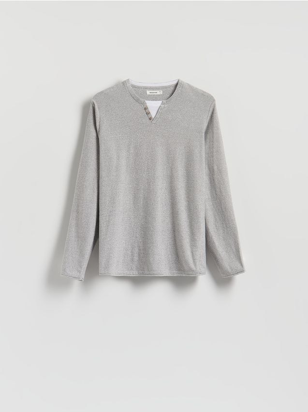T-shirt à manches longues Henley - RESERVED