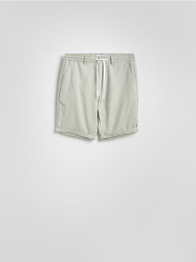 Shorts with linen blend - RESERVED