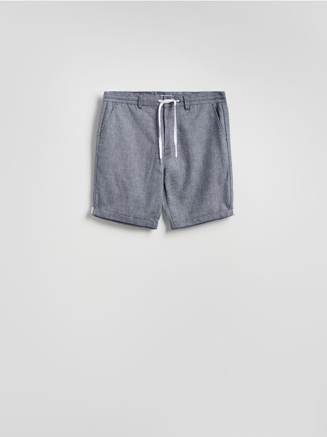Shorts with linen blend - RESERVED