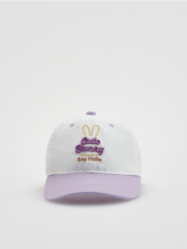 Cap with embroidered pattern - RESERVED