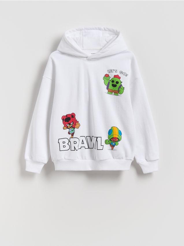 Reserved - Bluza Brawl Stars - alb