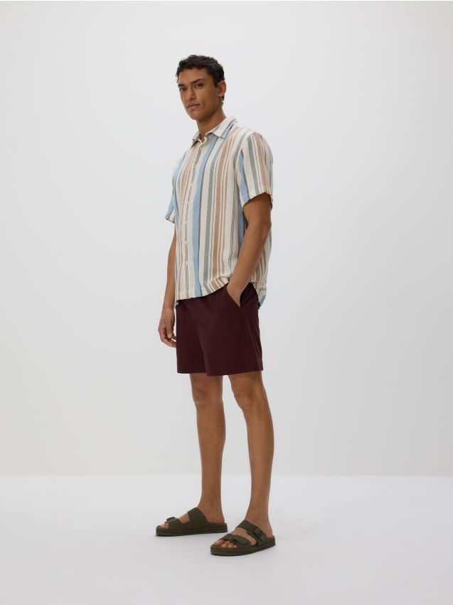 Shorts with linen blend - RESERVED