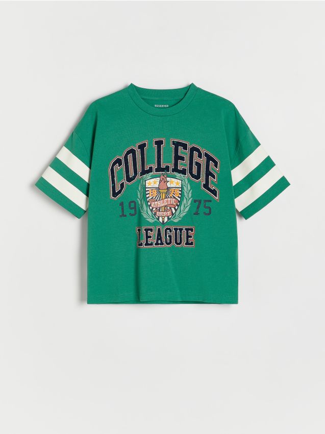 Reserved - tricou oversized - acvamarin