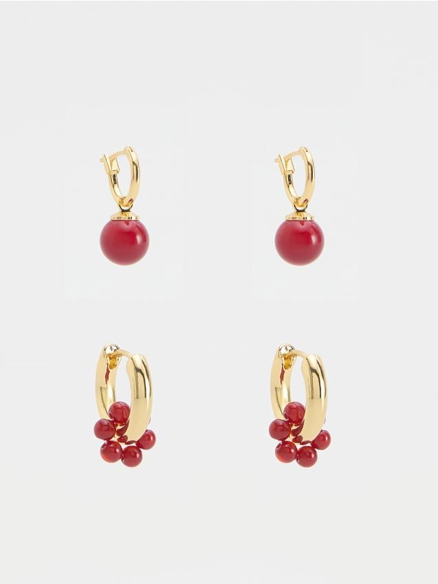 Set of earrings with natural stones - RESERVED