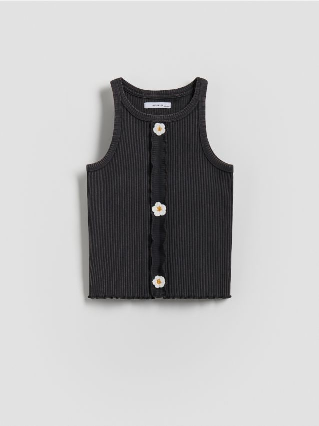 Top with appliqué - RESERVED