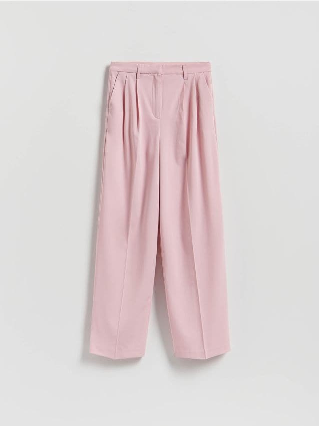 Loose trousers with pleats - RESERVED