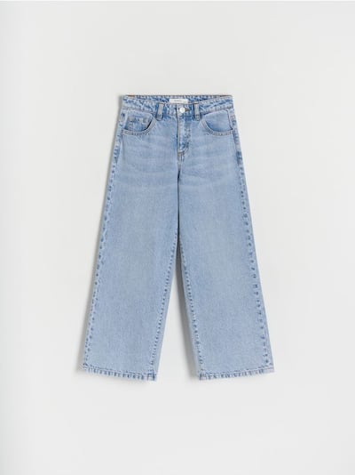 Wide leg jeans met hoge taille