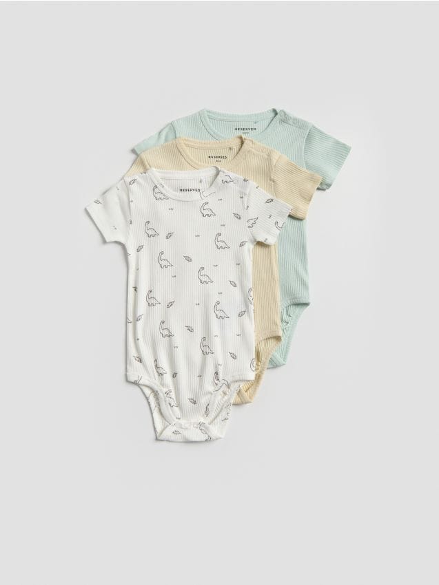 Body aus Baumwolle, 3er-Pack - RESERVED