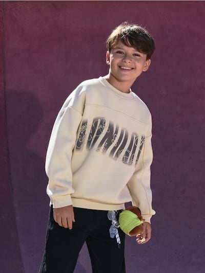 Oversized cotton rich sweatshirt