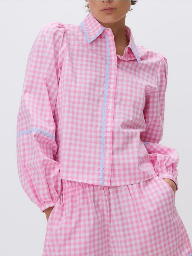 Shirt with contrast tipping - RESERVED