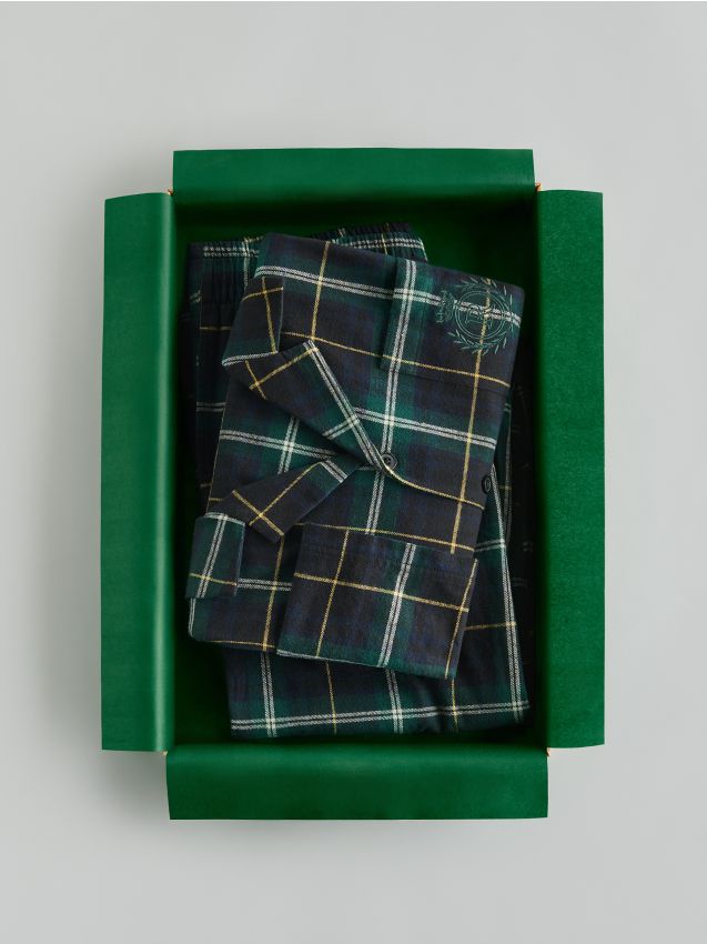 Tweedelige geruite pyjamaset - RESERVED