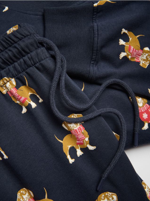 Ensemble de pyjama deux pièces à motif de Noël - RESERVED