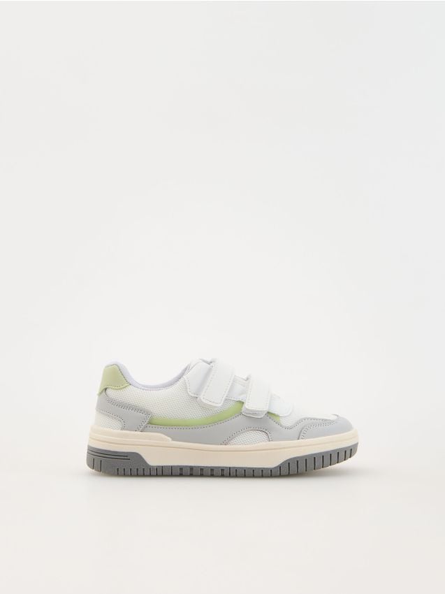 Reserved - pantofi sport cu prindere cu scai - crem