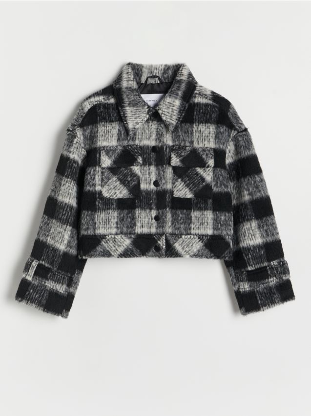Reserved - girls` jacket - negru