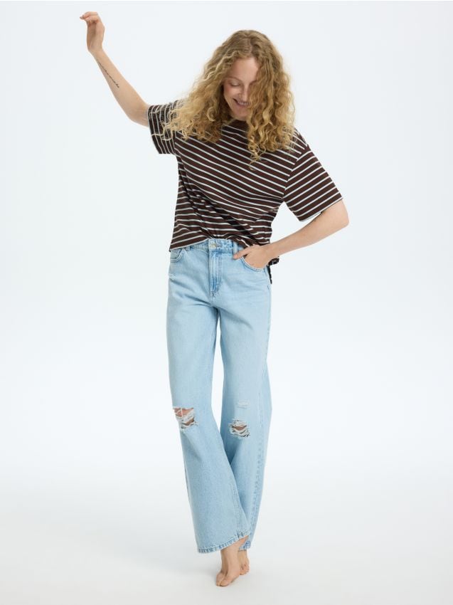 Stripe cotton T-shirt - RESERVED